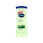 لوسیون بدن تسکین‌دهنده و آبرسان وازلین مدل Aloe Soothe حاوی آلوئه‌ورا حجم 400 میلی‌لیتر